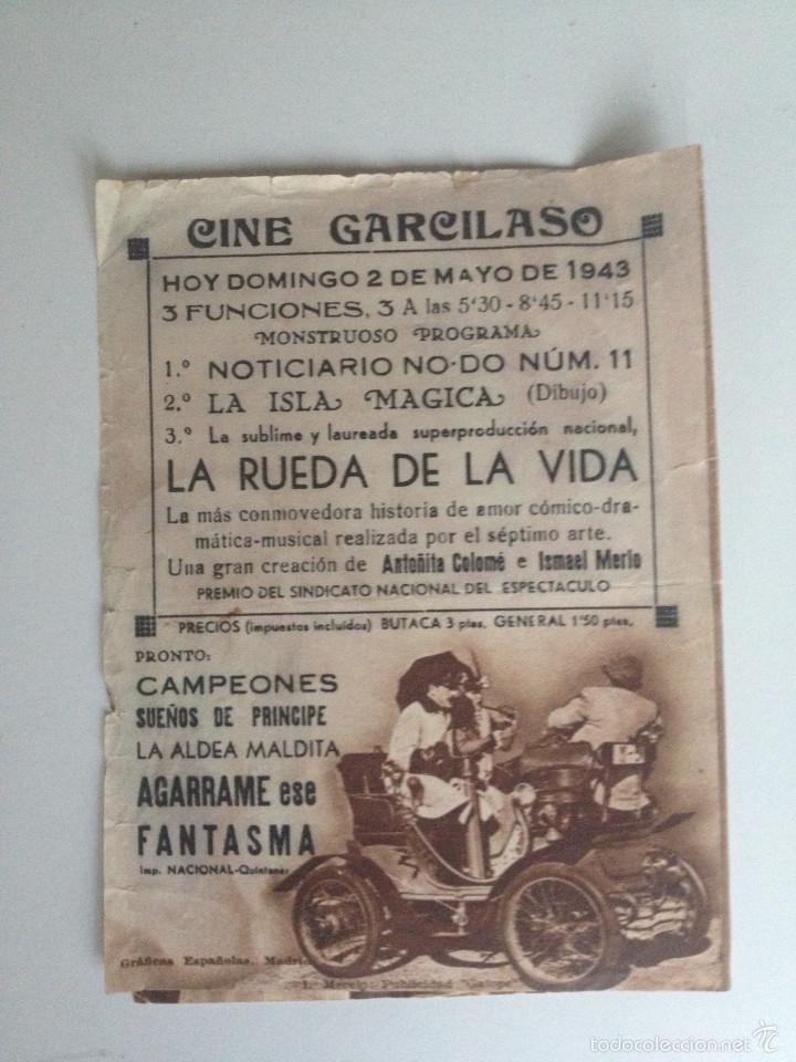Cine: LA RUEDA DE LA VIDA - PROGRAMA DOBLE (CON PUBLICIDAD) - Foto 3