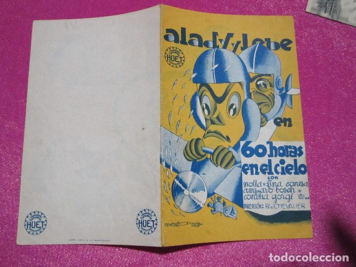 Cine: 60 HORAS EN EL CIELO PROGRAMA CINE , EXCELENTE ESTADO. - Foto 2