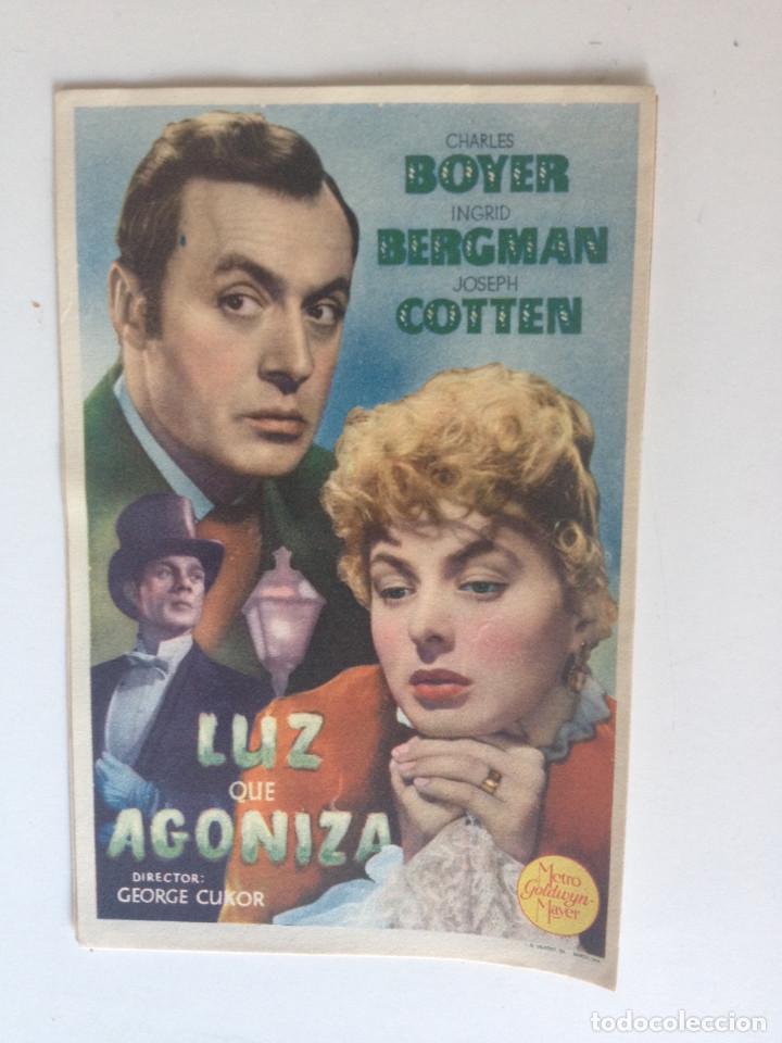 Cine: LUZ QUE AGONIZA - PROGRAMA DE MANO (SIN PUBLICIDAD) - Foto 1