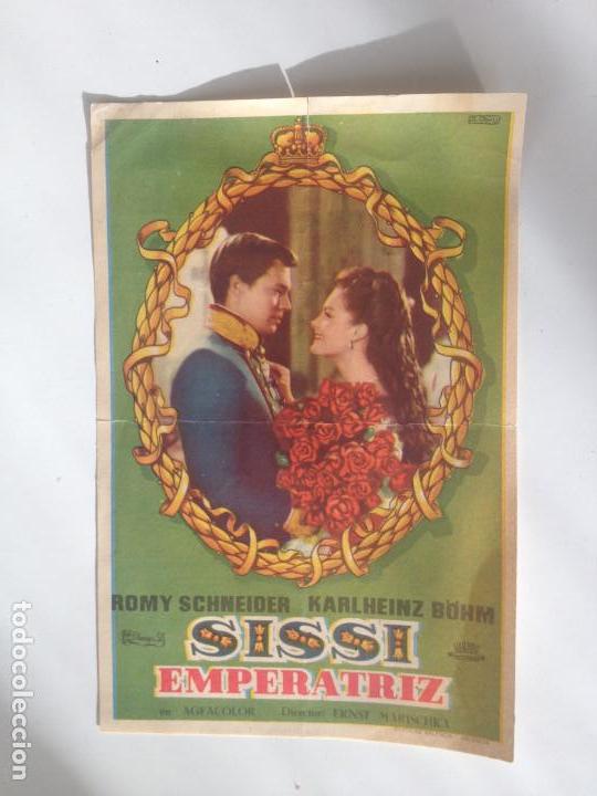  Foglietti di film di film antichi di cinema: SISI EMPERATRIZ - PROGRAMA GRANDE SENCILLO SIN PUBLICIDAD (CONSERVACI&Oacute;N)