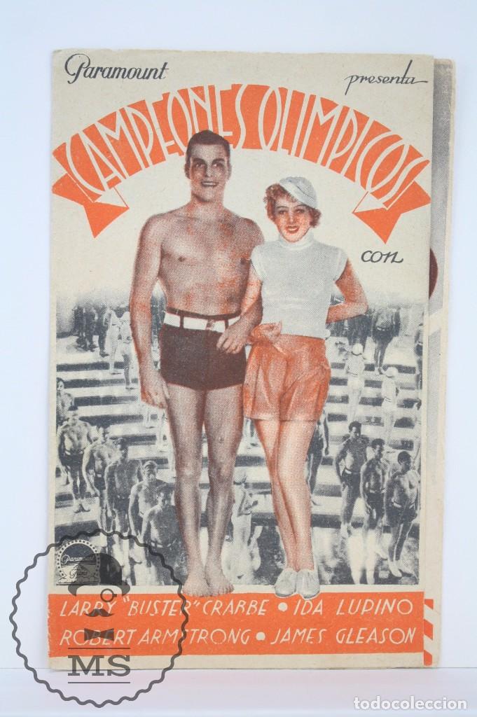 Cine: Antiguo Programa Cine Doble - Campeones Ol&iacute;mpicos - Paramount Films, 1935 - Foto 1