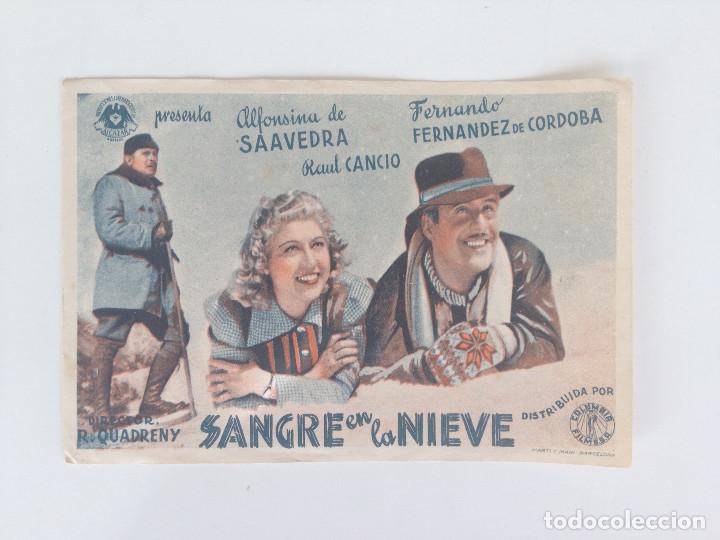 Cine: SANGRE EN LA NIEVE - PROGRAMA SENCILLO SIN PUBLICIDAD - Foto 1