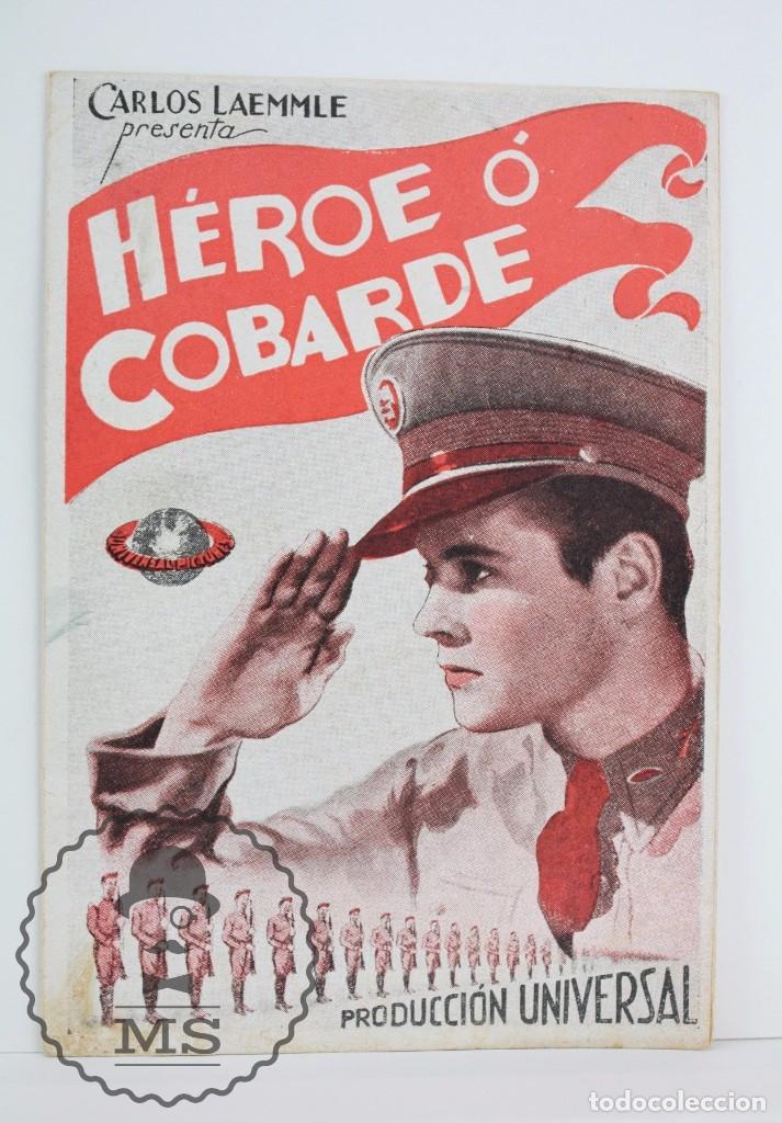 Cine: Programa de Cine Doble - H&eacute;roe o Cobarde - Universal Pictures, A&ntilde;o 1934 - Foto 1