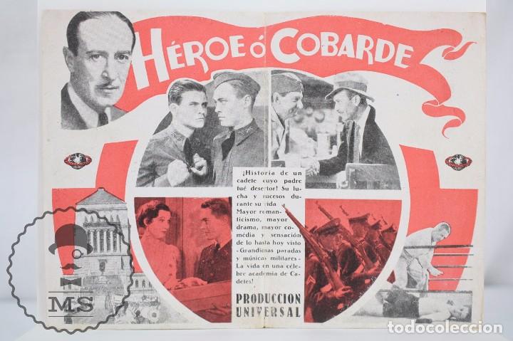 Cine: Programa de Cine Doble - H&eacute;roe o Cobarde - Universal Pictures, A&ntilde;o 1934 - Foto 2
