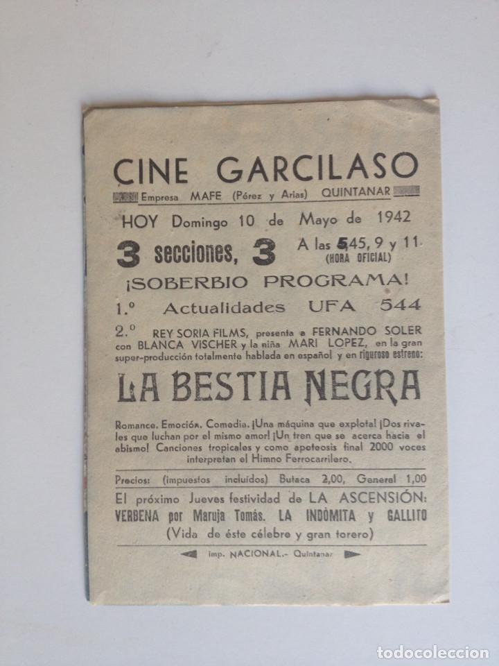 Cine: LA BESTIA NEGRA - PROGRAMA DOBLE CON PUBLICIDAD - Foto 3