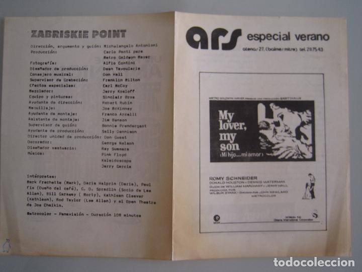 Cine: mi hijo mi amor romy schneider folleto de mano local original estreno con cine impreso