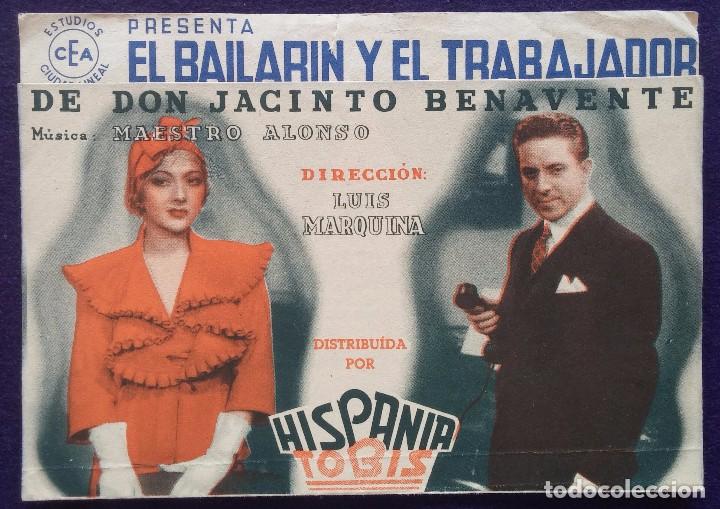 Cine: PROGRAMA DE CINE ORIGINAL. DOBLE. EL BAILARIN Y EL TRABAJADOR. - Foto 1