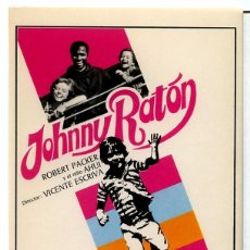 Cine: JOHNNY RATON (FOLLETO PROGRAMA DE MANO ORIGINAL SIN PUBLICIDAD)