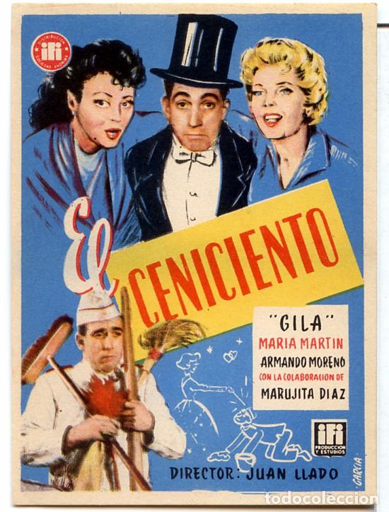 Cine: EL CENICIENTO  (FOLLETO PROGRAMA DE MANO ORIGINAL SIN PUBLICIDAD) - Foto 1