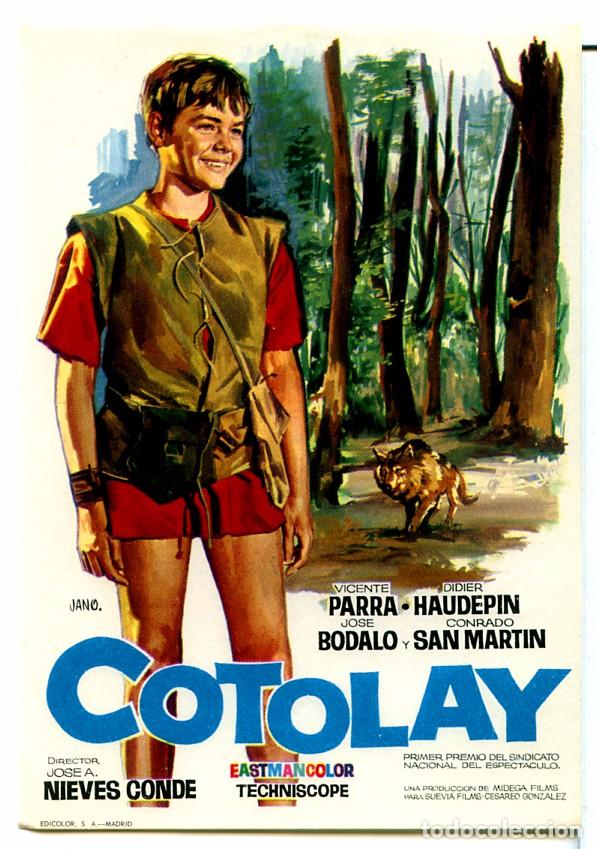 Cine: COTOLAY (FOLLETO PROGRAMA DE MANO ORIGINAL SIN PUBLICIDAD) - Foto 1