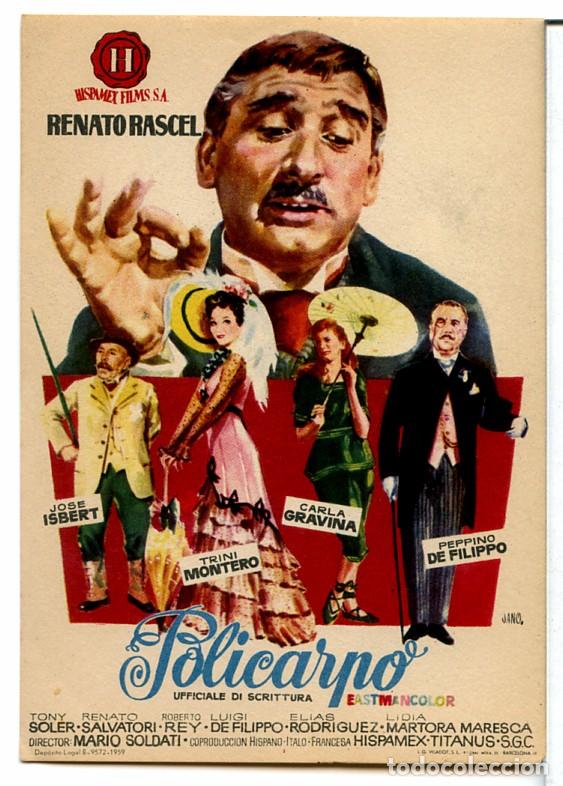 Cine: POLICARPO (FOLLETO PROGRAMA DE MANO ORIGINAL SIN PUBLICIDAD) - Foto 1
