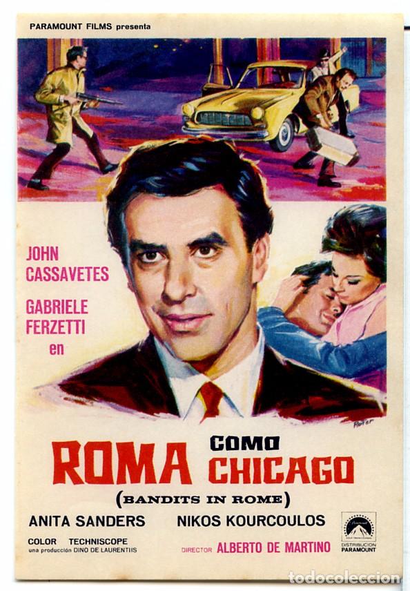 Cine: ROMA COMO CHICAGO (FOLLETO PROGRAMA DE MANO ORIGINAL SIN PUBLICIDAD) - Foto 1