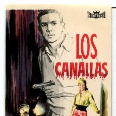 Cine: LOS CANALLAS (FOLLETO PROGRAMA DE MANO ORIGINAL SIN PUBLICIDAD)