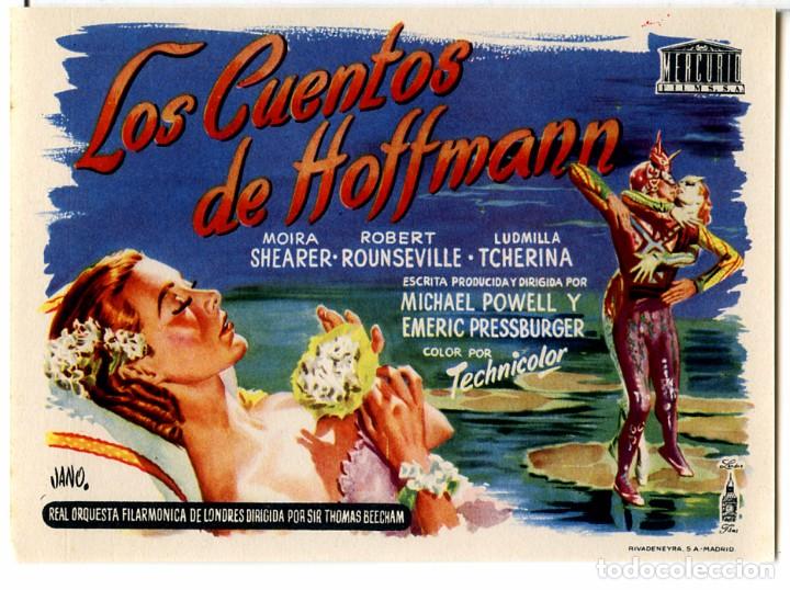Cine: LOS CUENTOS DE HOFFMANN (FOLLETO PROGRAMA DE MANO ORIGINAL SIN PUBLICIDAD) - Foto 1