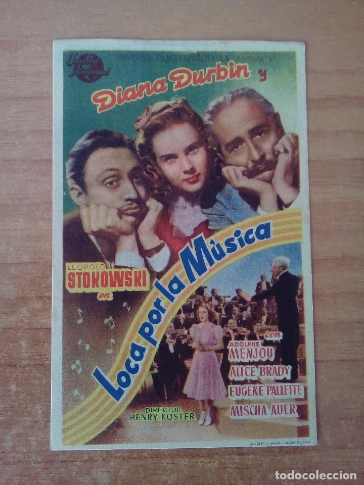  Flyers Publicitaires de films Anciens: programa de cine -loca por la musica .con tetxo cine mari-