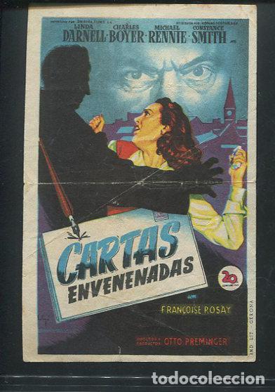 Cine: PROGRAMA SOLIGO - CARTAS ENVENENADAS. LINDA DARNELL,CHARLES BOYER. OTTO PREMINGER