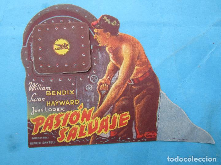 Cinema: troquelado , pasion salvaje , william bendix, susan hayward , cine novedades y viladecans 1948