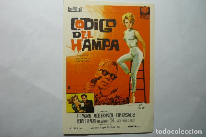Cine: PROGRAMA CODIGO DEL HAMPA.-LEE MARVIN --PUBLICIDAD - Foto 1