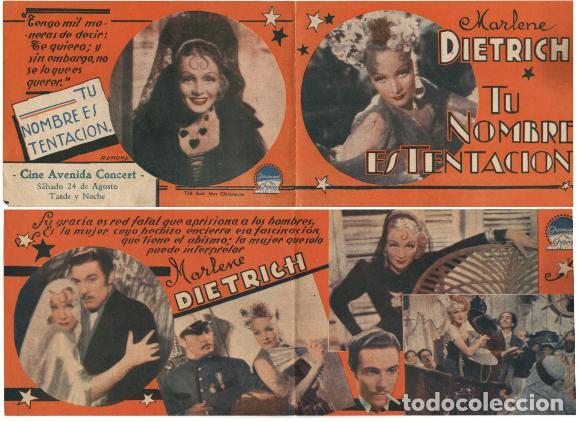 Cine: TU NOMBRE ES TENTACI&Oacute;N ,(THE DEVIL IS A WOMAN ),Marlene Dietrich,Cesar Romero, 1935
