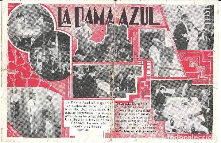 Cine: PTCC 506 LA DAMA AZUL PROGRAMA DOBLE ALMIRA FILMS ANDRE BAUGE - Foto 2