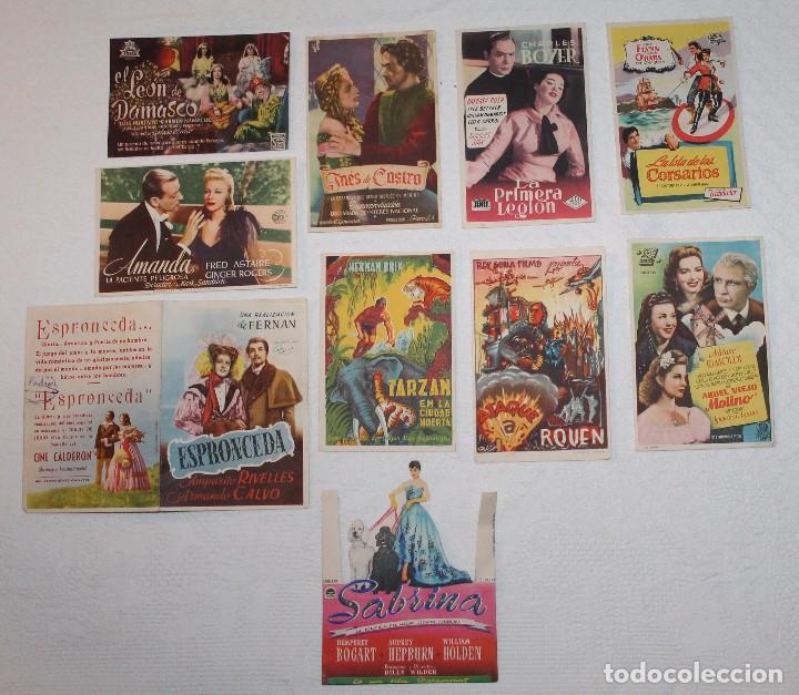 Cine: LOTE DE 10 PROGRAMA DE MANO - Foto 1