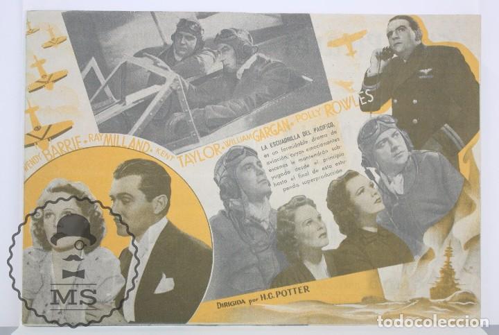 Cine: Programa de Cine Doble - La Escuadrilla del Pac&iacute;fico - Nueva Universal - A&ntilde;o 1940 - Foto 2