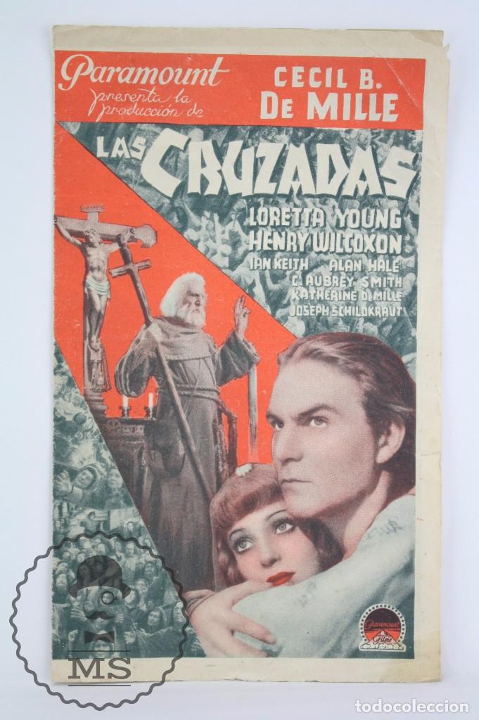 Cine: Programa de Cine Doble - Las Cruzadas - Cecil B. De Mille - Paramount - A&ntilde;o 1935 - Foto 1