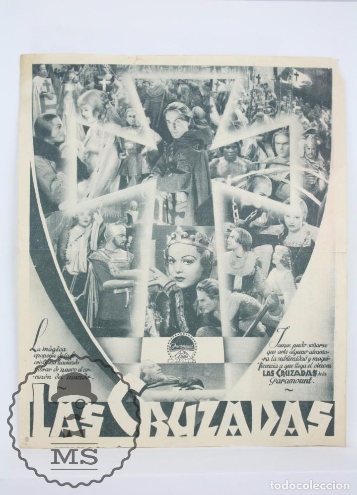 Cine: Programa de Cine Doble - Las Cruzadas - Cecil B. De Mille - Paramount - A&ntilde;o 1935 - Foto 2