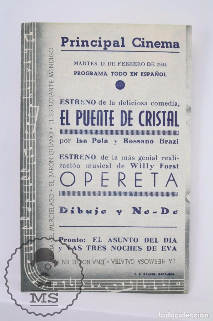 Cine: Programa de Cine Doble - Opereta - CEA Distribuci&oacute;n - A&ntilde;o 1944 - Foto 3