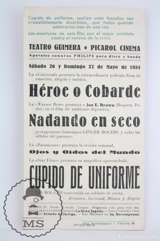 Cine: Programa de Cine Doble - Cupido de Uniforme - Universal - A&ntilde;o 1934 - Foto 4