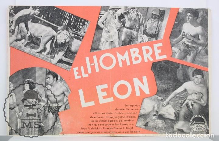 Cine: Programa de Cine Doble - El Hombre Le&oacute;n - Paramount Films - A&ntilde;o 1933 - Foto 2