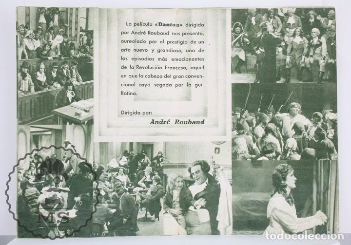 Cine: Programa de Cine Doble - Danton - Cinaes - Verde - A&ntilde;o 1934 - Foto 2