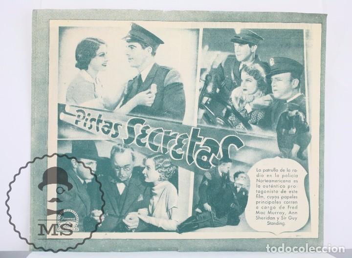 Cine: Programa de Cine Doble - Pistas Secretas - Paramount - A&ntilde;o 1936 - Foto 2