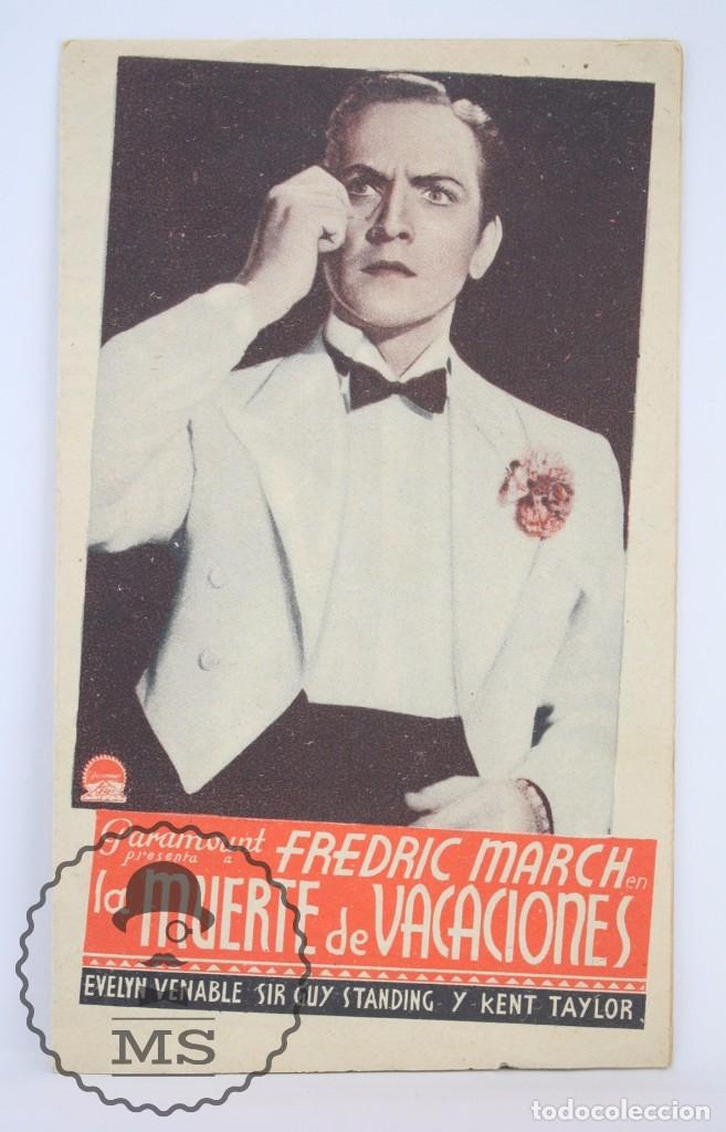 Cine: Programa de Cine Doble - La Muerte de Vacaciones - Paramount - A&ntilde;o 1935 - Foto 1