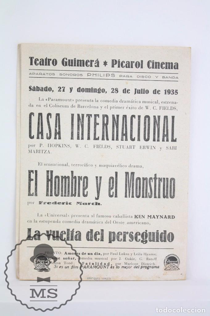 Cine: Programa de Cine Doble - Casa Internacional - Paramount - A&ntilde;o 1935 - Foto 3