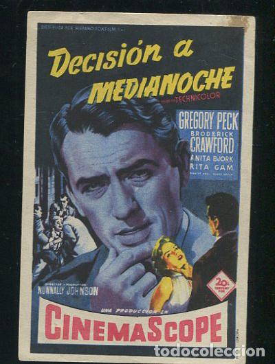 Cine: PROGRAMA SOLIGO - DECISI&Oacute;N A MEDIANOCHE  (Gregory Peck - Broderick Crawford) - Foto 1