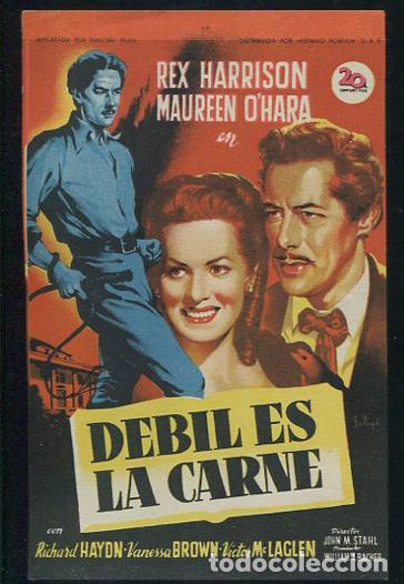 Cine: PROGRAMA SOLIGO - Debil es la carne (Rex Harrison-Mauren O,Hara) - Foto 1