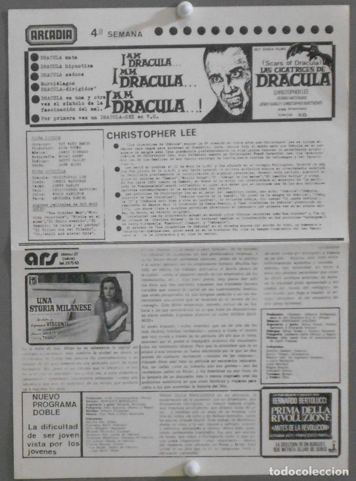 Cine: PTCC 140 LAS CICATRICES DE DRACULA PROGRAMA LOCAL HAMMER CHRISTOPHER LEE - Foto 1