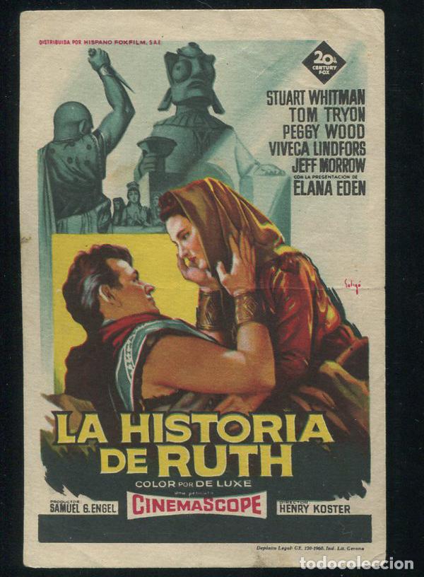 Cine: PROGRAMA SOLIG&Oacute; - LA HISTORIA DE RUTH . STUART WHITMAN, TOM TRYON, VIVECA LINDFORS - Foto 1