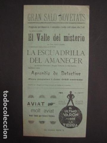 Cinema: EL ULTIMO VARON SOBRE LA TIERRA - SALO NOVETATS - A&Ntilde;OS 30 - VER FOTOS Y MEDIDAS - ( C-3022)
