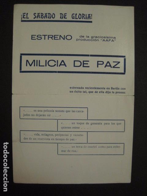  Foglietti di film di film antichi di cinema: MILICIA DE PAZ - ALKAZAR  -A&Ntilde;O 1932-VER FOTOS Y MEDIDAS - ( C-3034)