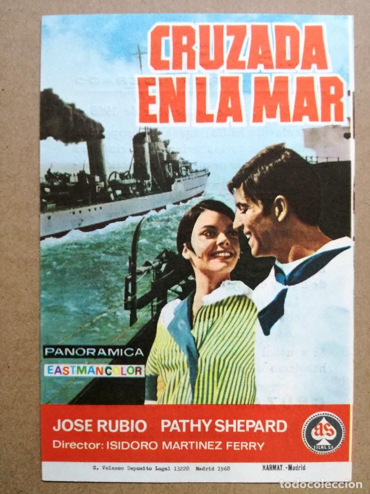 Cine: PROGRAMA CRUZADA EN LA MAR.- JOSE RUBIO.CINE CENTRAL CARTAGENA - Foto 1