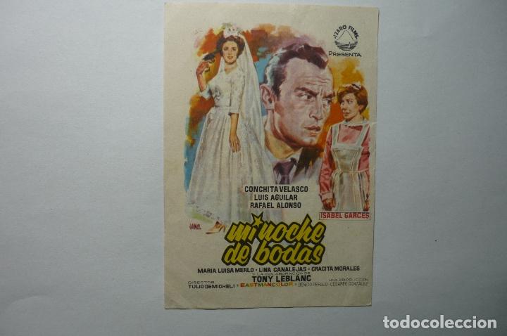 Cine: PROGRAMA MI NOCHE DE BODAS.-TONY LEBLANCH - PUBLICIDAD - Foto 1