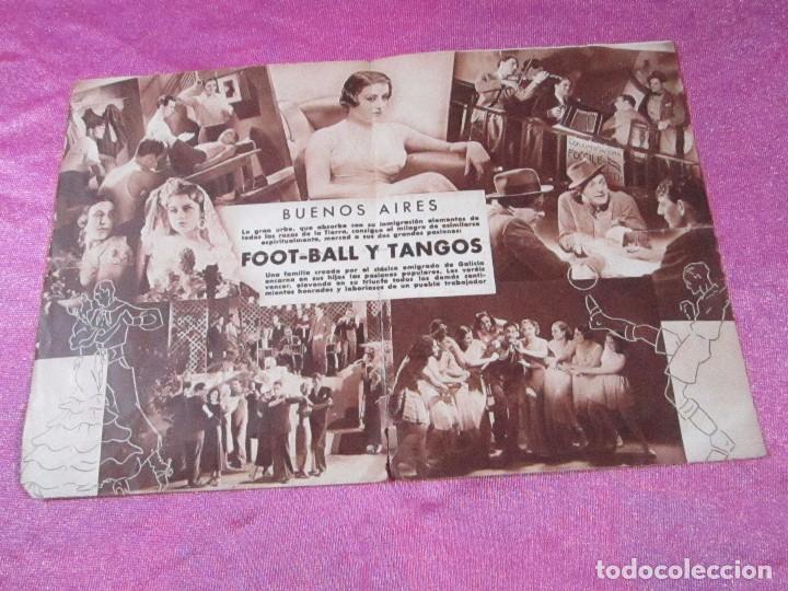Cine: FOOT BALL Y TANGOS PROGRAMA DE CINE DOBLE A&Ntilde;O 1938 C16 20 - Foto 2