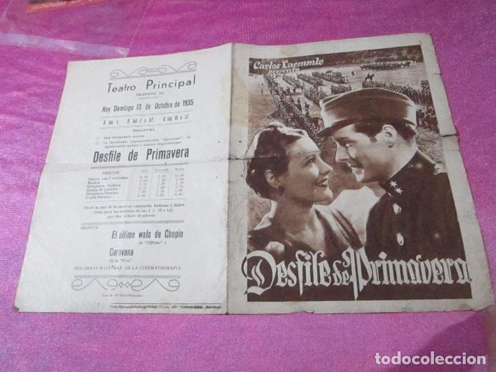 Cine: DESFILE DE PRIMAVERA PROGRAMA DE CINE GRANDE 1935 ORIGINAL G - Foto 4