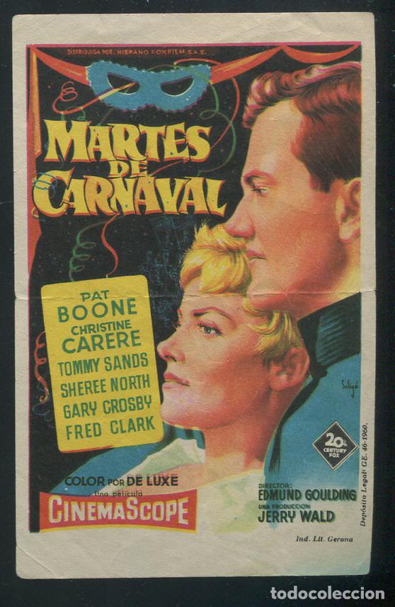 Cine: PROGRAMA SOLIGO - MARTES DE CARNAVAL (Mardi Gras)  (Pat Boone - Christine Car&egrave;re - Tommy Sands)