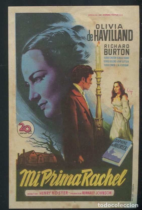 Cine: PROGRAMA SOLIGO - Mi prima Rachel - Olivia de Havilland - Richard Burton