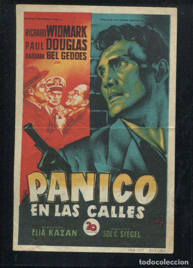 Cine: PROGRAMA SOLIGO - P&Aacute;NICO EN LAS CALLES, con Richard Widmark Paul Douglas CON PUBLICIDAD - Foto 1