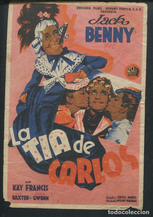 Cine: PROGRAMA SOLIGO - LA T&Iacute;A DE CARLOS , JACK BENNY CON PUBLICIDAD - Foto 1