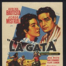 Cine: Q-06724- LA GATA (SOLIGÓ) (CINE PALAFOX) AURORA BAUTISTA - JORGE MISTRAL - JOSÉ NIETO
